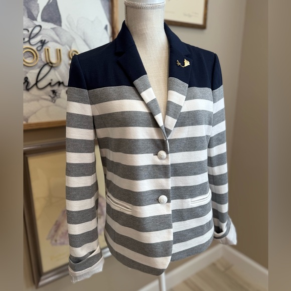 GAP The Academy Striped Blazer - Picture 1 of 9